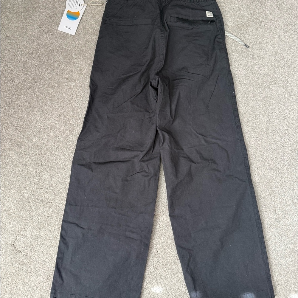 SOLD NWT Vuori Ripstop Wide Leg Pants in Charcoal sz XXS - Picture 2 of 5